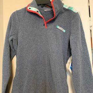 Columbia 1/4 Zip Pullover with Plaid